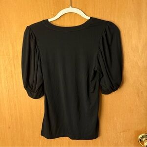 Black Puff Sleeve Women’s Blouse